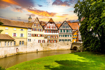 Altstadt, Schwaebisch Hall, Deutschland 