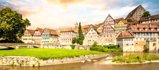 Naklejka premium Altstadt, Schwaebisch Hall, Deutschland 