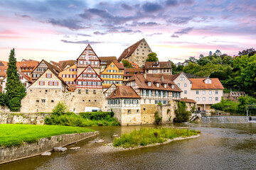 Altstadt, Schwaebisch Hall, Deutschland 