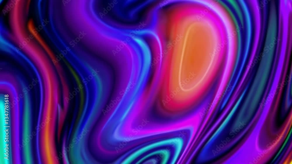 Poster colorful abstract animation with vibrant hues and swirling patterns in a mesmerizing display