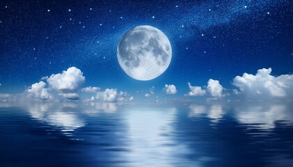 Fototapeta premium night sky with moon