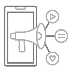 Mobile Marketing Icon