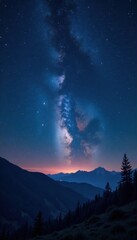 Celestial map with twinkling stars against dark velvet night sky, stars, galaxy, universe