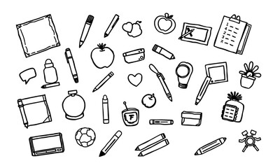 collection of school supplies including pens, pencils, notebooks, and various stationery items, creating vibrant and creative atmosphere for learning