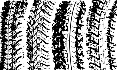 Tire texture patterns showcase various tread designs, highlighting intricate details and textures that contribute to vehicle performance and safety. These unique patterns evoke sense of durability