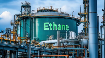 Ethane Storage Tank in a Petrochemical Refinery