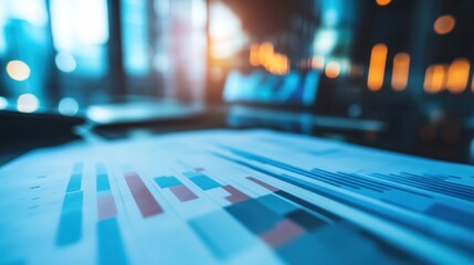 Business data analysis with graphs in modern office setting