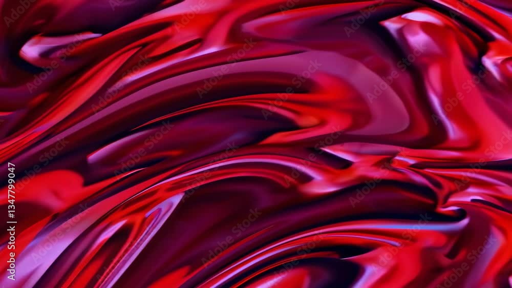 Poster swirling red patterns create mesmerizing visual effects in dynamic motion graphics