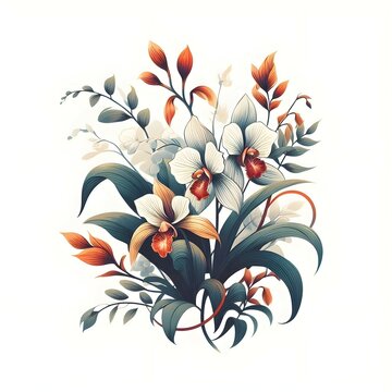 Orchid clip art preview