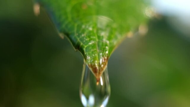 water droplets macro