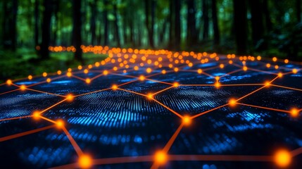 Digital Network Path in Forest