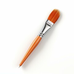 Fototapeta premium A vibrant paintbrush design, expertly cut out, set against a white background for a sharp visual appeal.