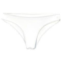 Bikini blanco – Maqueta en PNG con fondo transparente, ideal para diseño de moda y branding