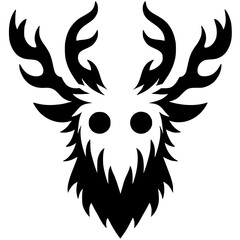 Obraz premium Creepy deer silhouette