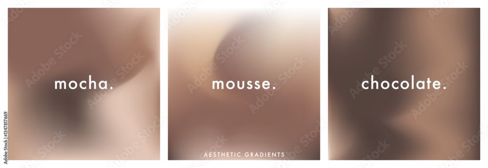 Poster chocolate and coffee color gradient background. abstract brown blurry vector texture. stylish gradat
