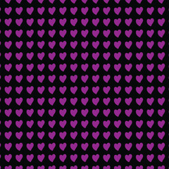 seamless pattern with purple hearts