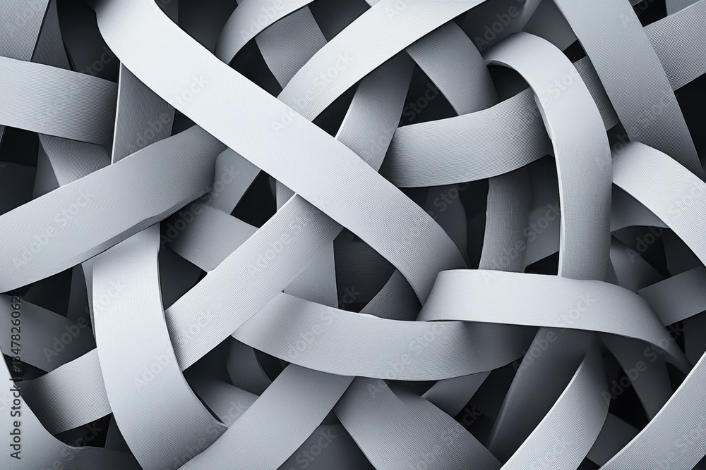 Poster abstract background with lines and shapes in gray color monochrome, simple design, white background 