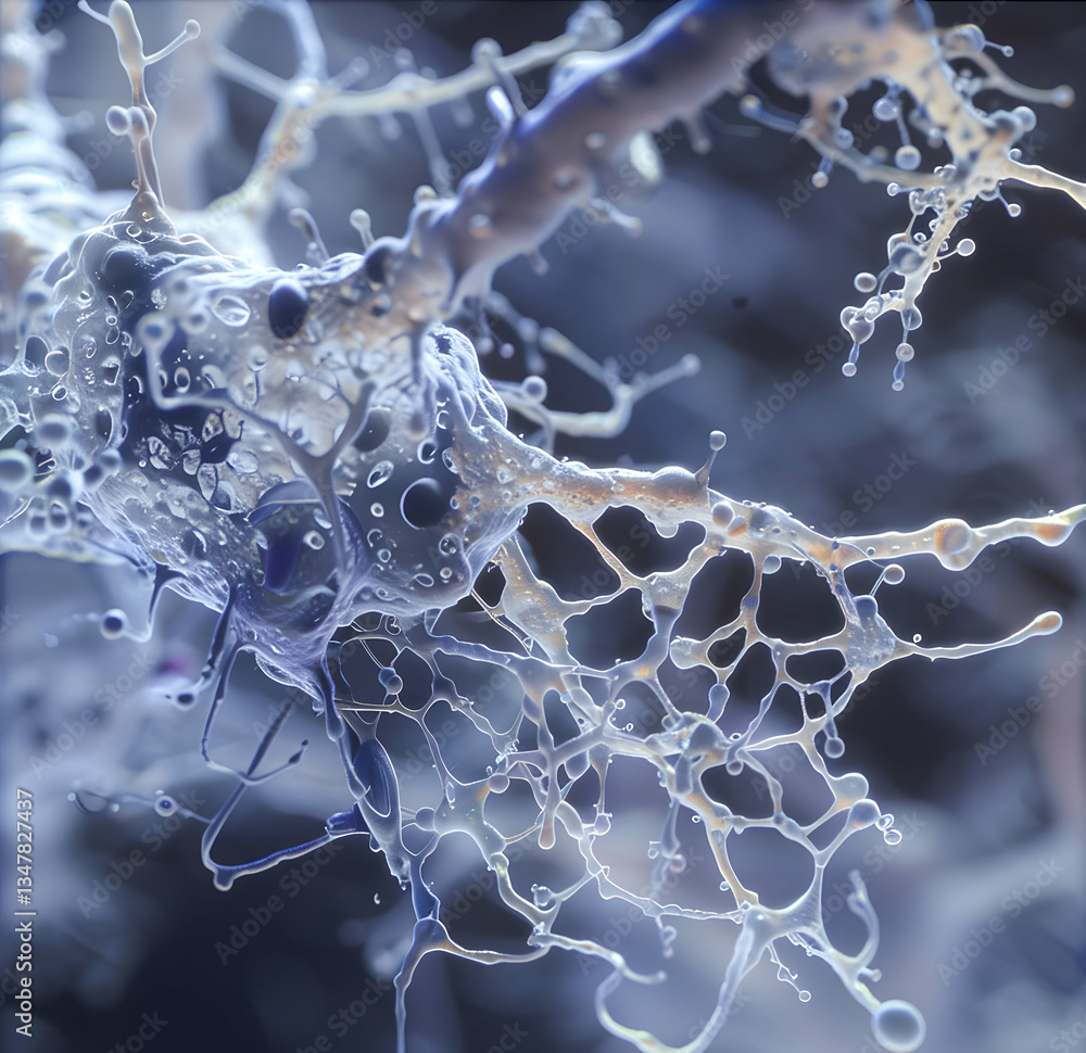 Poster abstract vascular system with branching vessels and flow