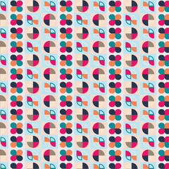 seamless pattern with colorful shapes