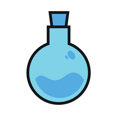 Isolated blue potion magic icon