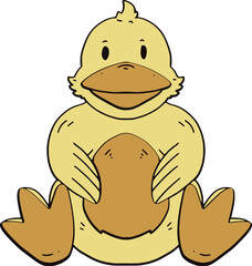 Zoo Duck Illustration