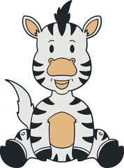 Zoo Zebra Illustration