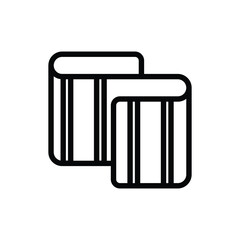 Two Wallpapers Roll Minimalist Icon for Home Decor and Interior