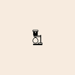 Coffee machine icon flat vector design. 