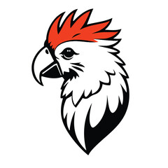 Fototapeta premium Parrot logo on white background. Parrot logo design. Vector illustration.