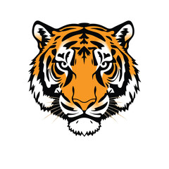 Tiger logo. Bold Tiger Head Graphic for Design. Tiger head vector illustration. 