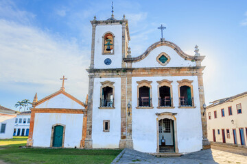 Colonial church in Paratay, Brazil