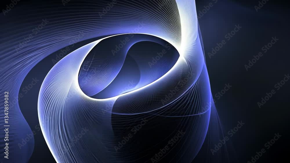 Poster dynamic abstract dark blue digital background with sparkling lights generative ai