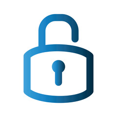 Padlock icon design template