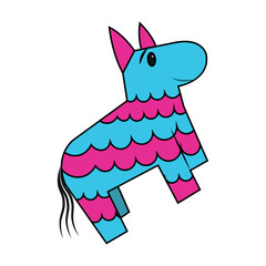 Isolated alebrije mexican vector illustration