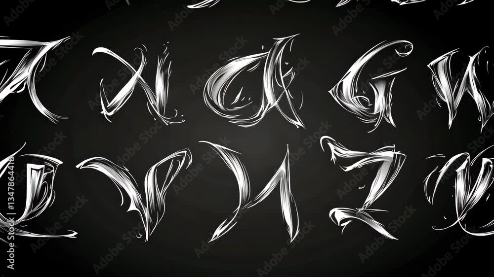 Poster modern abstract urban font design for branding and logos generative ai