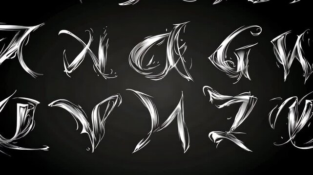 Modern Abstract Urban Font Design for Branding and Logos Generative AI