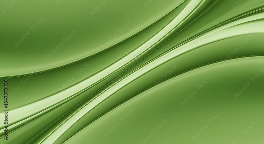 Aufkleber abstract green waves flowing smooth elegant background texture gradient