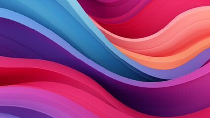 Vibrant abstract waves with fluid gradients and dynamic curves. Ideal for modern backgrounds and digital design.