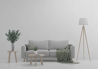 Modern minimalist living room interior design