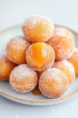 Delicious hush puppies served warm with a drizzle of honey, showcasing a comfort food favorite from American cuisine