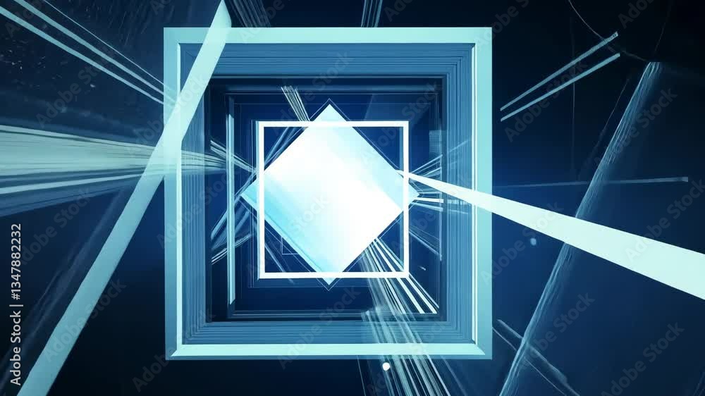 Poster futuristic abstract background featuring white square shape generative ai