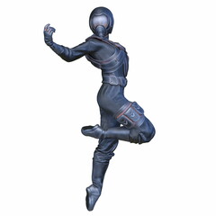 サイバーウーマン　3DCGレンダリング