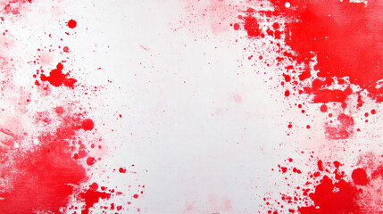 Red and White Grunge Paint Texture Background