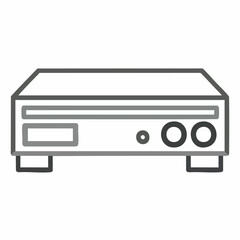 Digital Media Player Icon Illustration. Vector image
