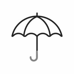 Umbrella Line Art Icon Vector Graphic. Vector image