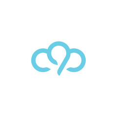 Cloud 9 logo design vector template editable high resolution 