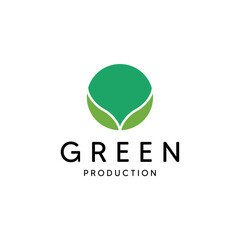 Green nature global harvesting logo design vector template editable high resolution 