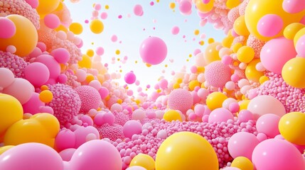 A Colorful Balloon Symphony of Joyful Hues