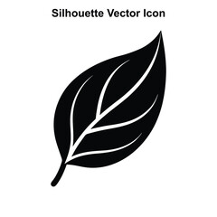 Simple Green Leaf Vector Icon for Eco and Nature Design