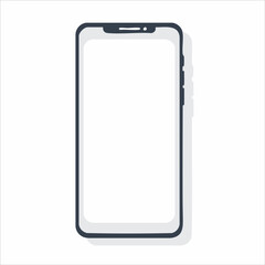 Smartphone Mockup with Blank Screen Vector Illustration. Vector image